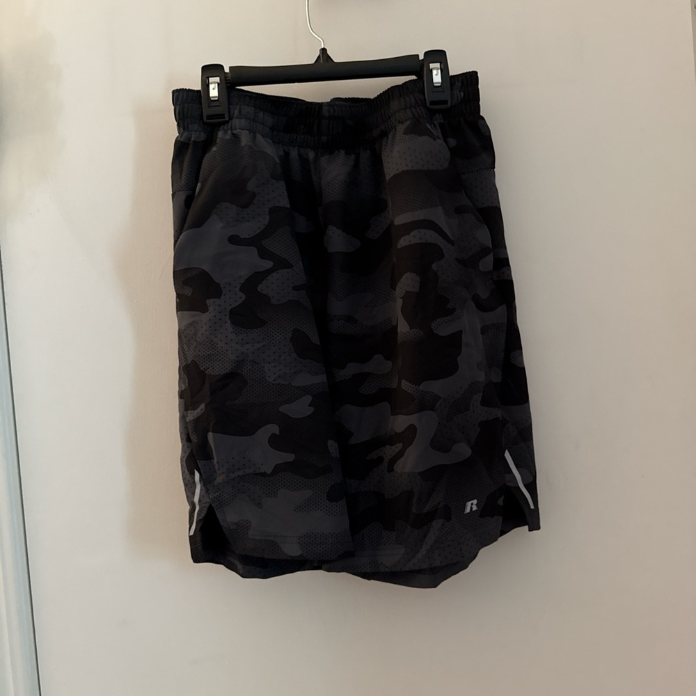 Russell Athletic Black Athletic Shorts Modern Cut
